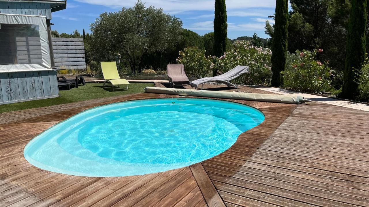 Chambre Tropicale Au Domaine De L'Aven Villeneuve-Minervois Exterior foto